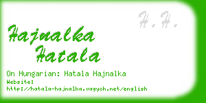 hajnalka hatala business card
